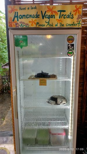 Fridge at Blossom Cafe in Pai