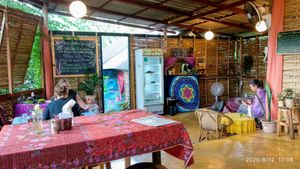 Interior at Blossom Cafe in Pai