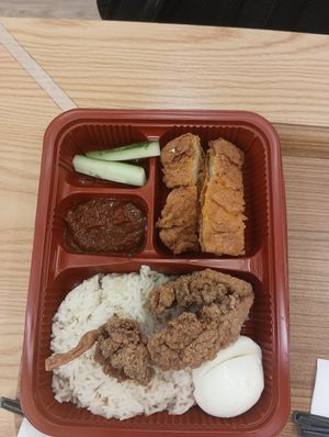 Nasi lemak at Noodle Face - City Square in Johor Bahru