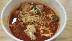 Ma La ramen (Hot and spicy) at Noodle Face - City Square in Johor Bahru
