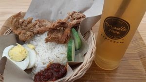 Nasi lemak at Noodle Face - City Square in Johor Bahru