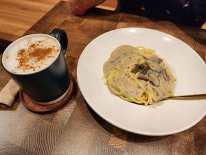 Mushroom alfredo at Rumah Juliet in Jakarta