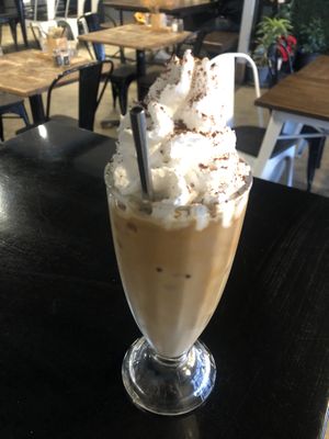 Iced coffee   at Gorilla Kitchen in Auckland