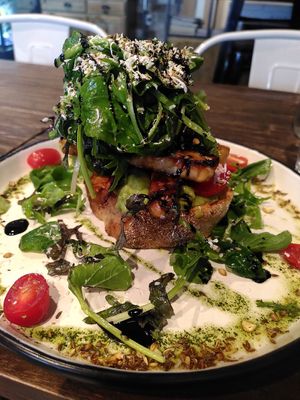 Bruschetta breakfast at Gorilla Kitchen in Auckland