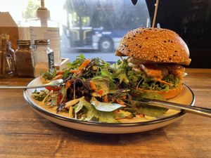 Teriyaki Tempeh with Wasabi  at Gorilla Kitchen in Auckland