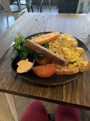Vegan brunch gorilla style huge portions   at Gorilla Kitchen in Auckland