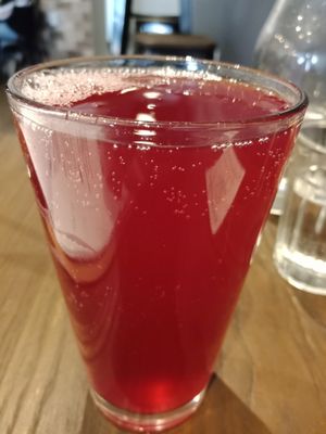 Lavender and blackcurrant kombucha at Gorilla Kitchen in Auckland