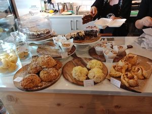 Scones, scrolls, muffins, cake at Gorilla Kitchen in Auckland