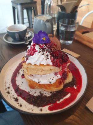 Black Forest Pancakes at Gorilla Kitchen in Auckland