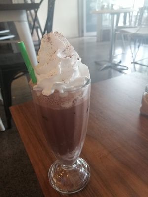 Cold chocolate at Gorilla Kitchen in Auckland