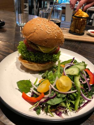 Berber burger at Gorilla Kitchen in Auckland