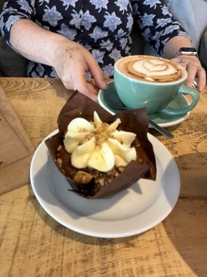 Vegan carrot cake   at Boo's Kitchen in Mumbles
