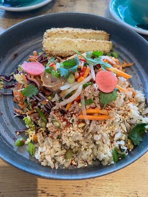 Boo Fu Bowl at Boo's Kitchen in Mumbles