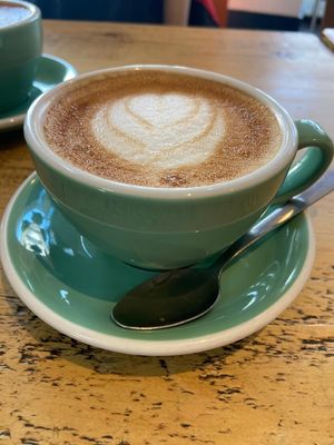 Oat latté at Boo's Kitchen in Mumbles