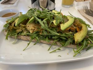Vegan sandwich   at Roots Cafe in Cascais