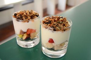 Homemade granola at Roots Cafe in Cascais