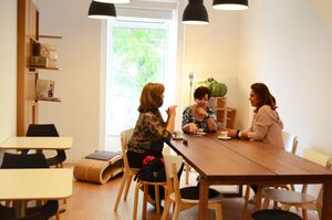 Meet with friends at Roots Cafe in Cascais