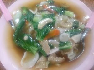 Vegetarian HorFun at Red Apple Vegetarian Stall in North Singapore