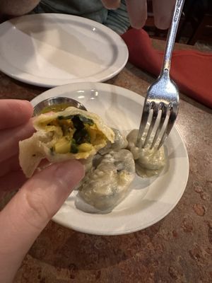 Veggie momo #Veganuary at Everest on Grand in St Paul