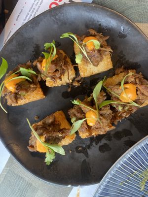 pulled shiitake otsumami   at Wagamama in Guildford