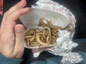 0/10 these might be the only fries I’ve ever spat out in my lifee  at Souvlaki in Blacksburg