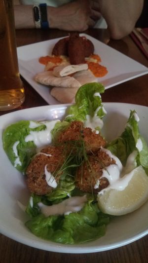 Vegan scampi with lemon mayo  at The Crown and Anchor in Barnsley