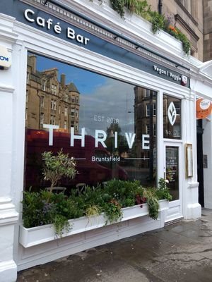 Outside at Thrive Bar & Kitchen in Edinburgh