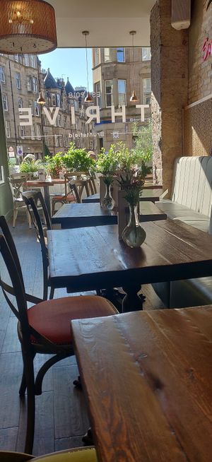 View at Thrive Bar & Kitchen in Edinburgh