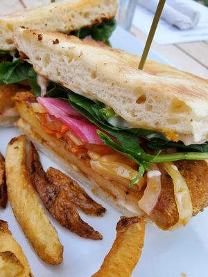 Tofu sandwich at The Port Pub Bistro in Port Williams