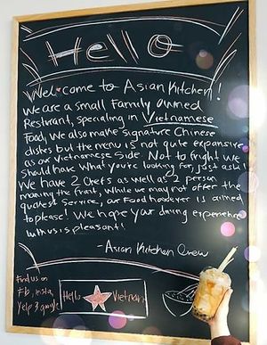 Ask questions! at Asian Kitchen in Hammond