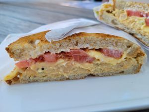 Untenable sandwich at Vegan Popup By XMarket in Venice