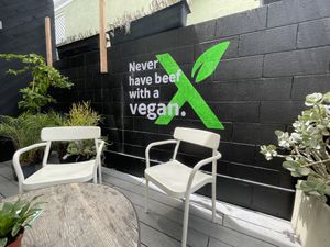 No beef with this vegan😄 at Vegan Popup By XMarket in Venice