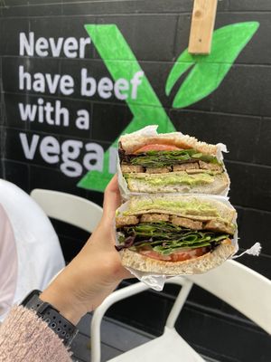 TBLT (I added Unreal Deli Roasted Turk’y because I’m a culinary genius)  at Vegan Popup By XMarket in Venice