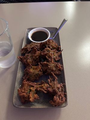 Vegetable pakora  at Aalishan Indian Restaurant in Townsville
