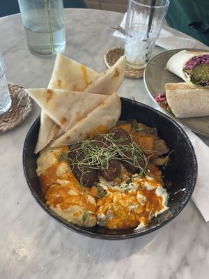 Falafel bowl, nice taste but the falafel is spicy!🌶  at The Skinny Kitchen - Marina in Ibiza