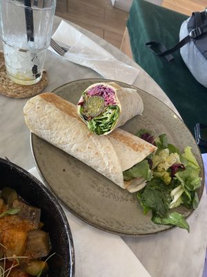 Falafel wrap, not spicey😄 at The Skinny Kitchen - Marina in Ibiza