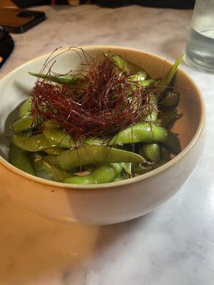 Edamame wirh mirin and sea salt  at The Skinny Kitchen - Marina in Ibiza