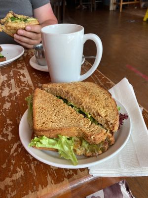 Box lunch vegan sandwich   at The Tall And Small Cafe in Antigonish