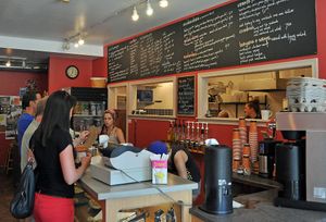 inside at The Tall And Small Cafe in Antigonish