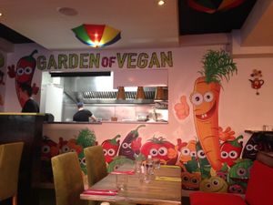 open kitchen  at Garden of Vegan in Ranelagh
