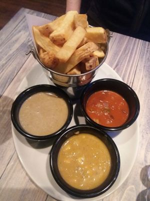 Chip n dippers at Garden of Vegan in Ranelagh