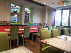 Seating area at Garden of Vegan in Ranelagh