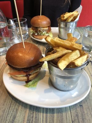 Falafel burger  at Garden of Vegan in Ranelagh