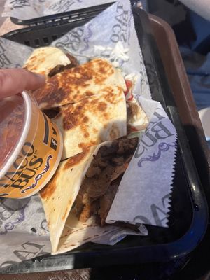 Vegan quesadilla    at Taco Bus in Clearwater