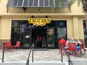 Outside entrance  at Taco Bus in Clearwater