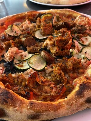 Close up of the goodness   at Pizza Punks in Belfast