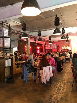 Spacious interior   at Pizza Punks in Belfast