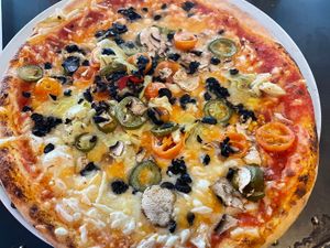 Just a few different vegetables   at Pizza Punks in Belfast