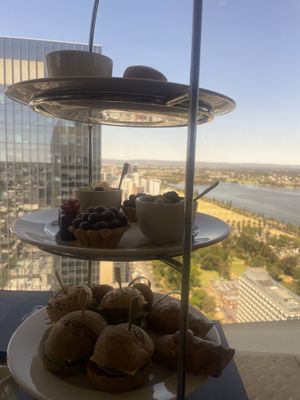 Vegan high tea  at C Restaurant in the Sky in Perth