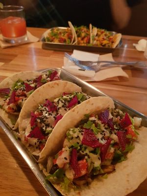 Vegan tacos! at Southside Parlor in Seoul
